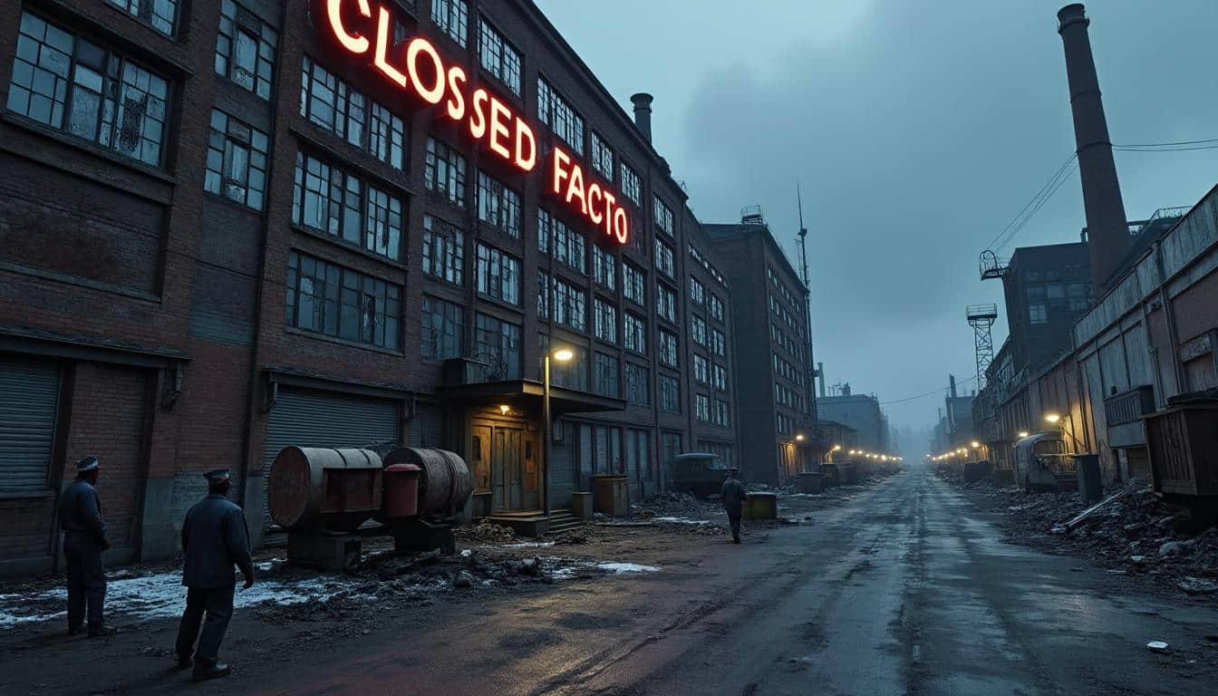 découvrez la fermeture historique d'une usine emblématique de 80 ans, mettant en péril 8 000 emplois et bouleversant la communauté locale.