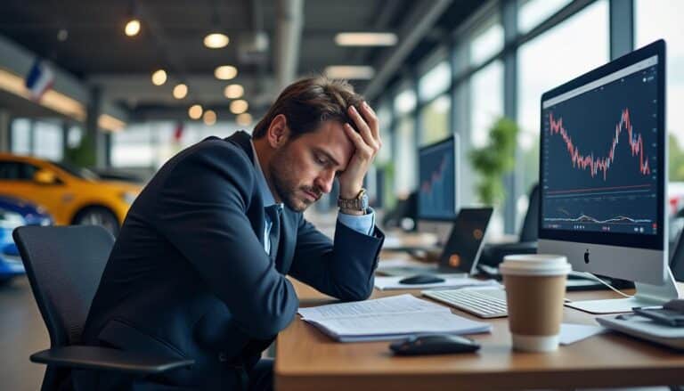 découvrez le témoignage poignant de vendeurs automobiles français confrontés à une chute spectaculaire des ventes, les menant au bord du burnout.