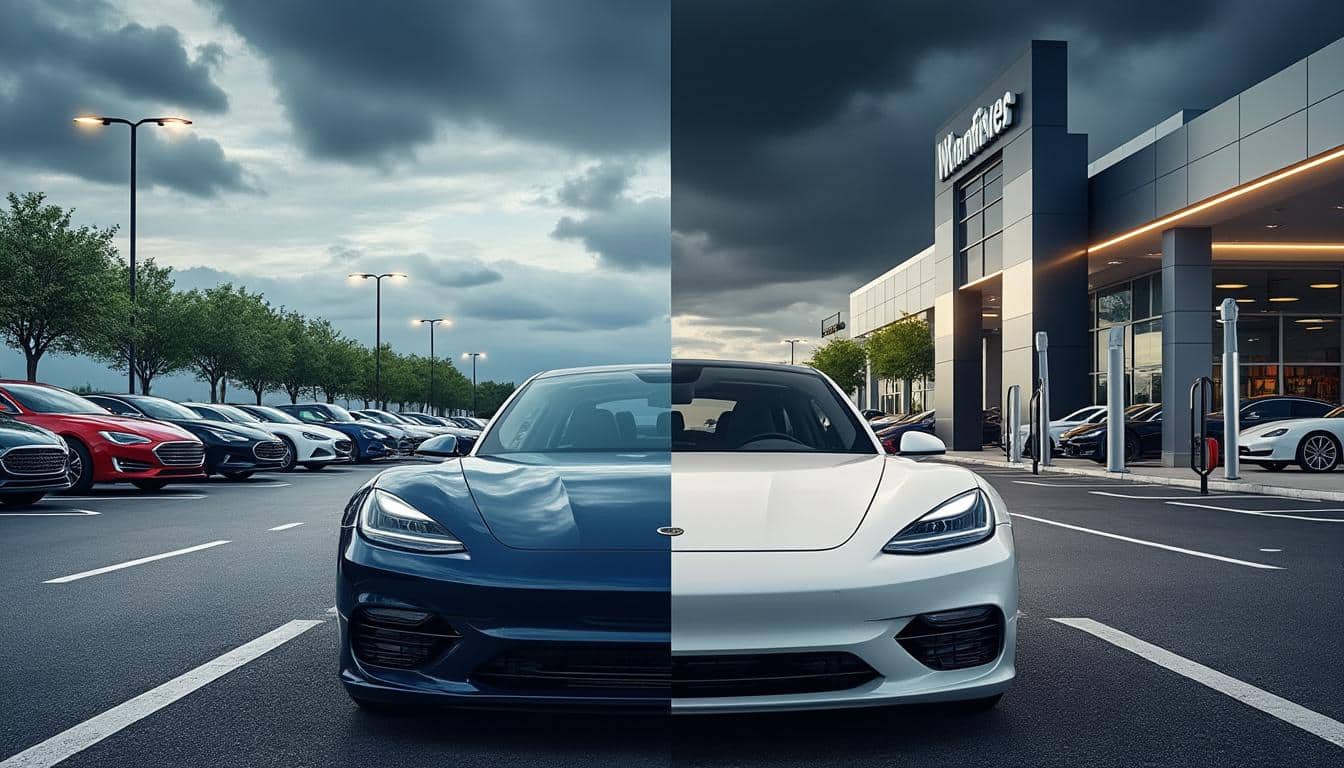 découvrez comment le marché automobile global s'effondre tandis que les véhicules électriques affichent une croissance spectaculaire de 25%, révolutionnant l'industrie.